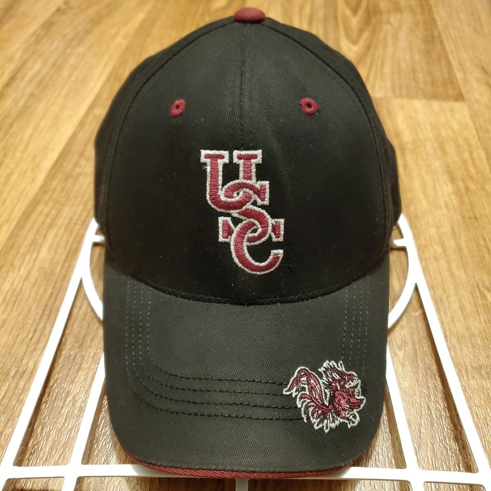 Vintage Carolina Gamecocks Hat Cap Adult Strapback Black USC‎ Starter Y2K